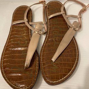 Sam Edelman Gigi Sandals - Metallic Rose Gold